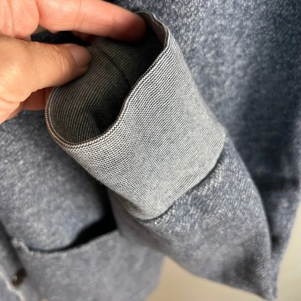 Universal Works Shawl Cardigan Mens XL Workwear Marled Fleece Cotton Portugal